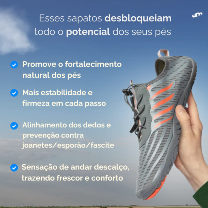 Sapato Tecnológico Terra Max - Conforto extremo, Ultra leve, Barefoot e Ortopédico