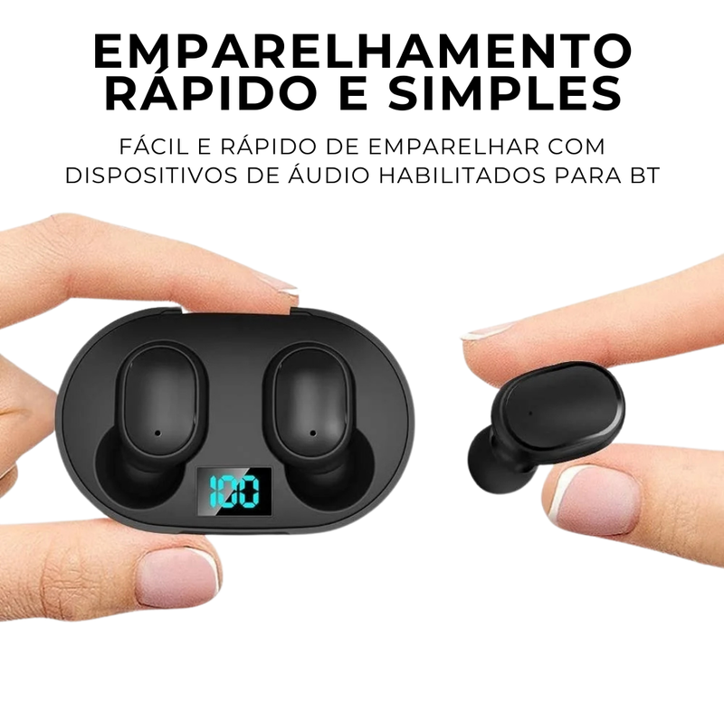 Fone De Ouvido Sem Fio Bluetooth EarFit TWS [OFERTA DE NATAL]