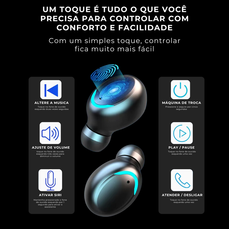 Fone Bluetooth EarFit Pro M10 [LANÇAMENTO 2025]