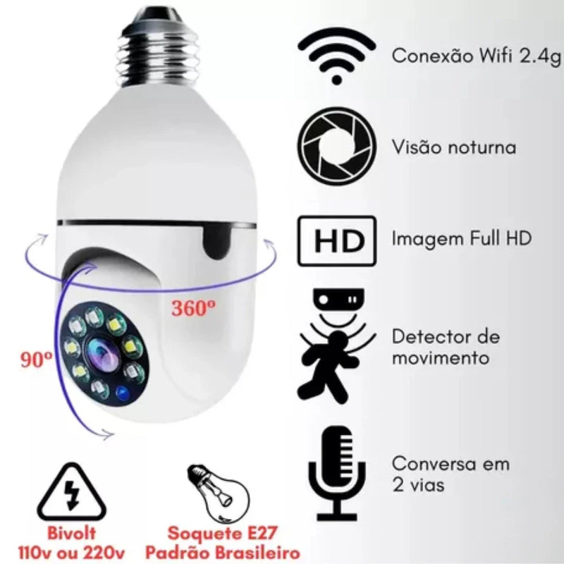 Camera Smart Wi-Fi Full Hd Visão Noturna